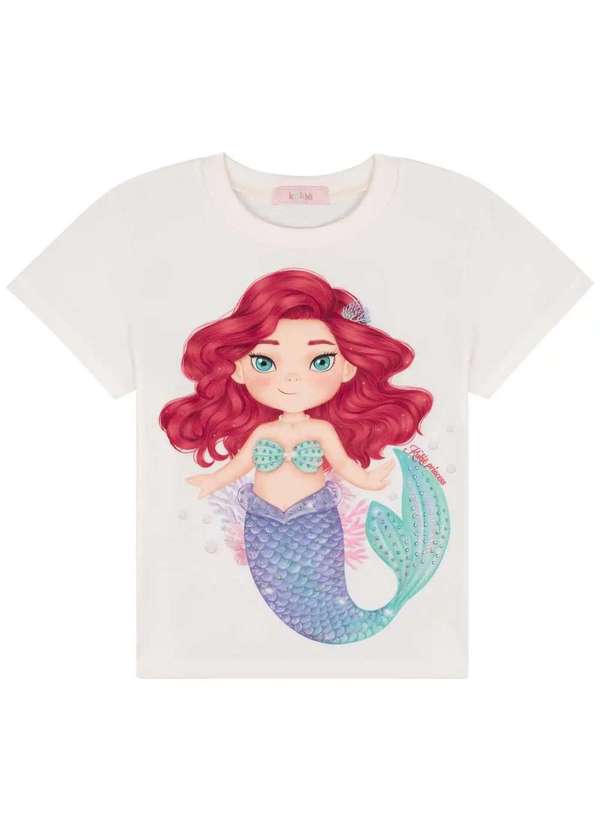 Kukiê - Blusa Menina Estampado Princesas Kukiê Estampado