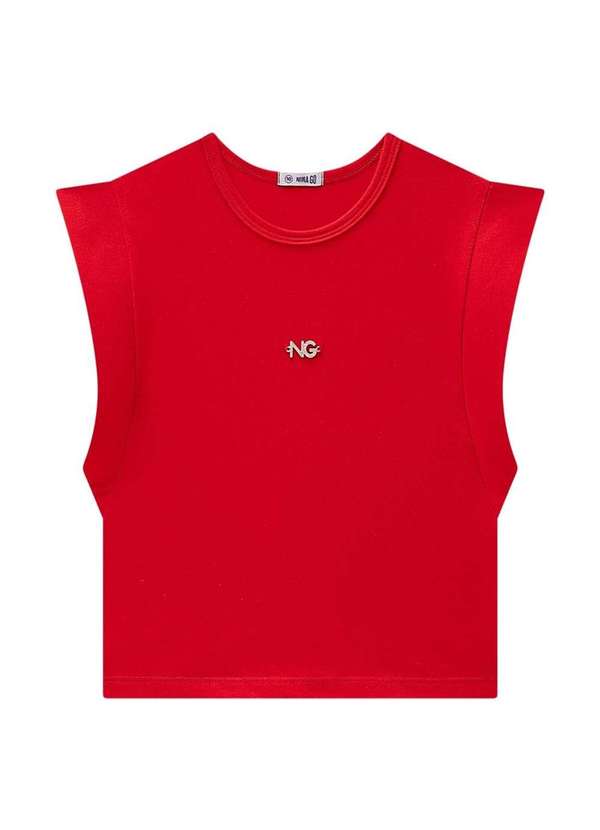 Easy Nina Go - Blusa Menina Vermelha Nina Go Vermelho