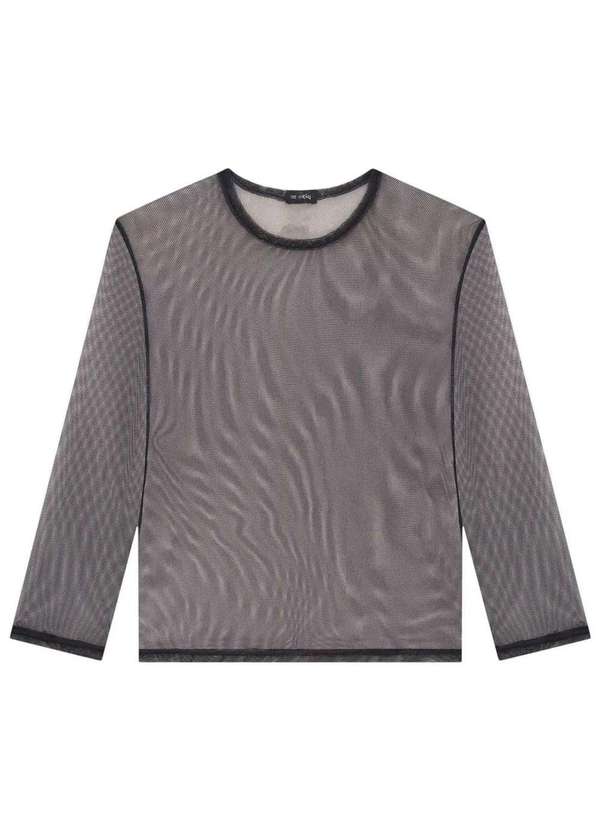 Vic&vicky - Blusa Preta Infantil Tule Vic&Vick Preto