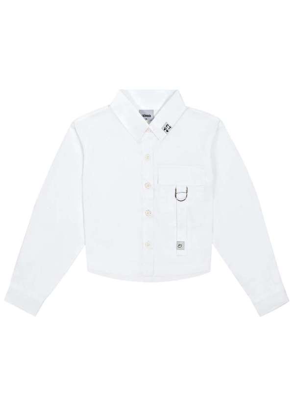 Catavento - Camisa Infantil Botões Branca Catavento Branco