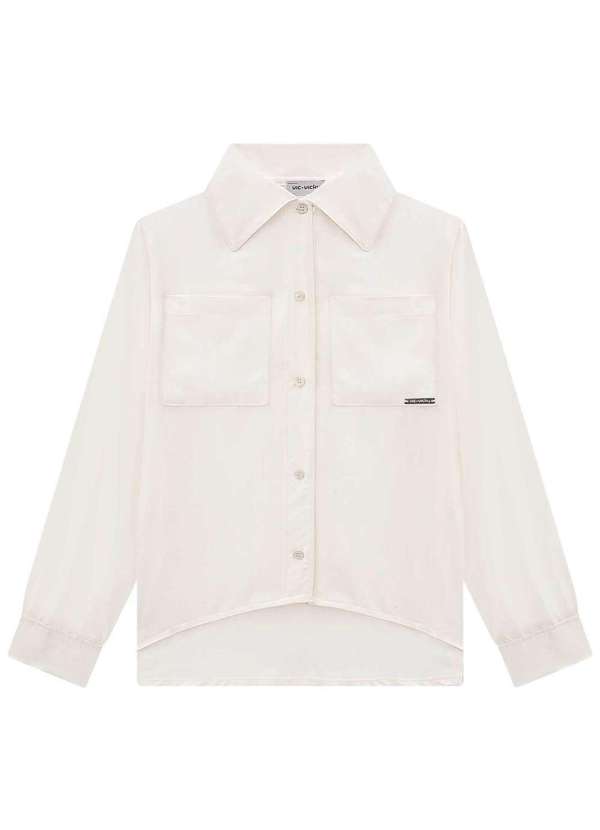 Vic&vicky - Camisa Juvenil Off White Vic&Vicky Off White