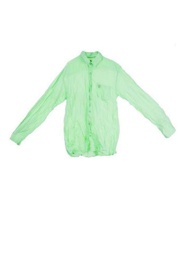Mini Us - Camisa Manga Longa Básica Verde Mini Us Verde