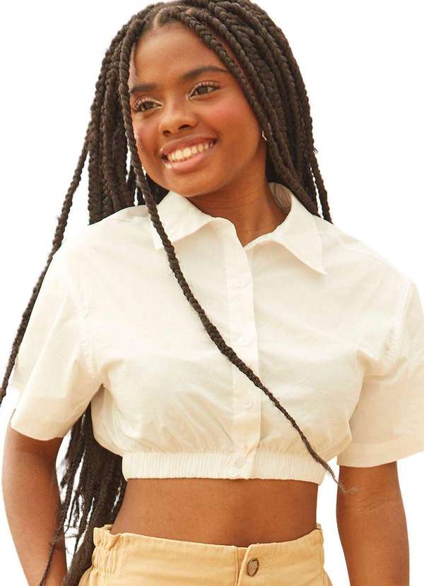 Lilimoon - Camiseta Juvenil Branco Lilimoon Off White