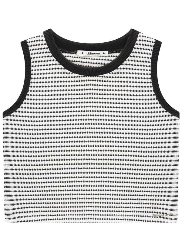 Lilimoon - Cropped Preto Juvenil Lilimoon Preto