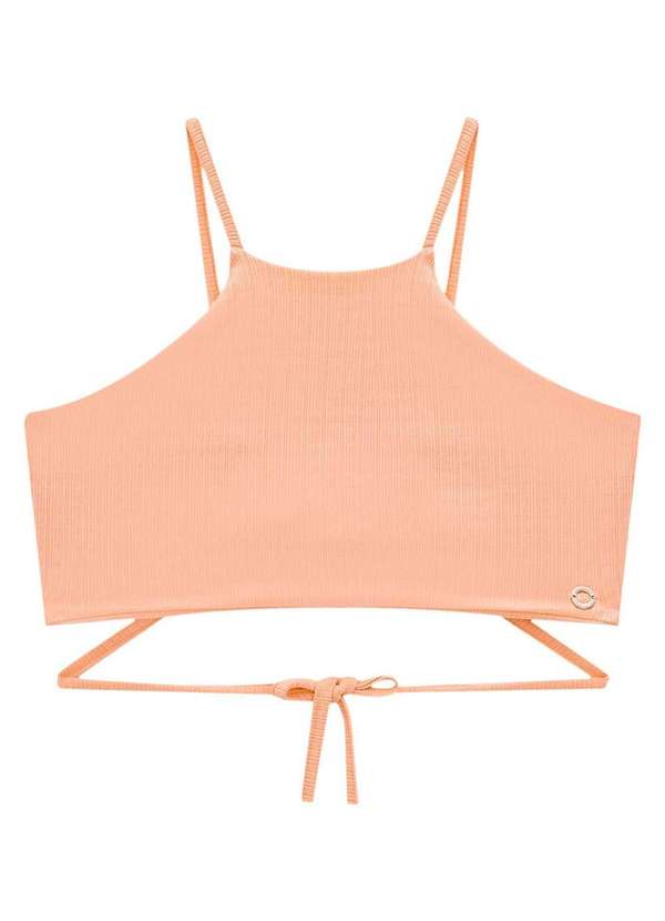 Lilimoon - Cropped Salmão Transversal Infantil Lilimoon Salmão