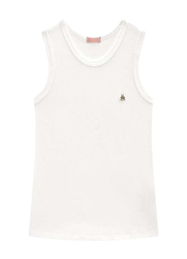 Easy Nina Go - Regata Básica Nadador Menina Branca Nina Go Branco
