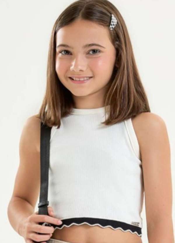 Nina Go - Regata Branca Menina Nina Go Branco