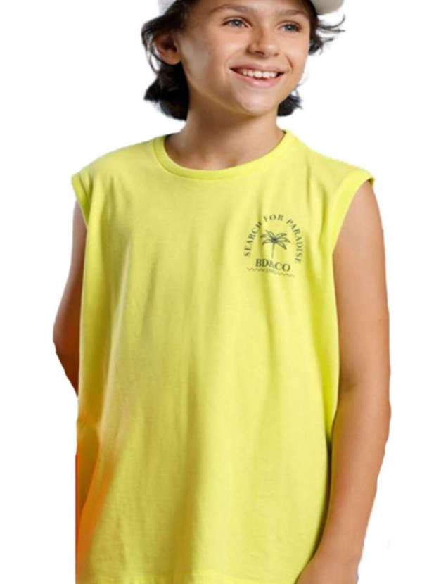 Banana Danger - Regata Verde For Paradise Infantil Banana Danger Amarelo