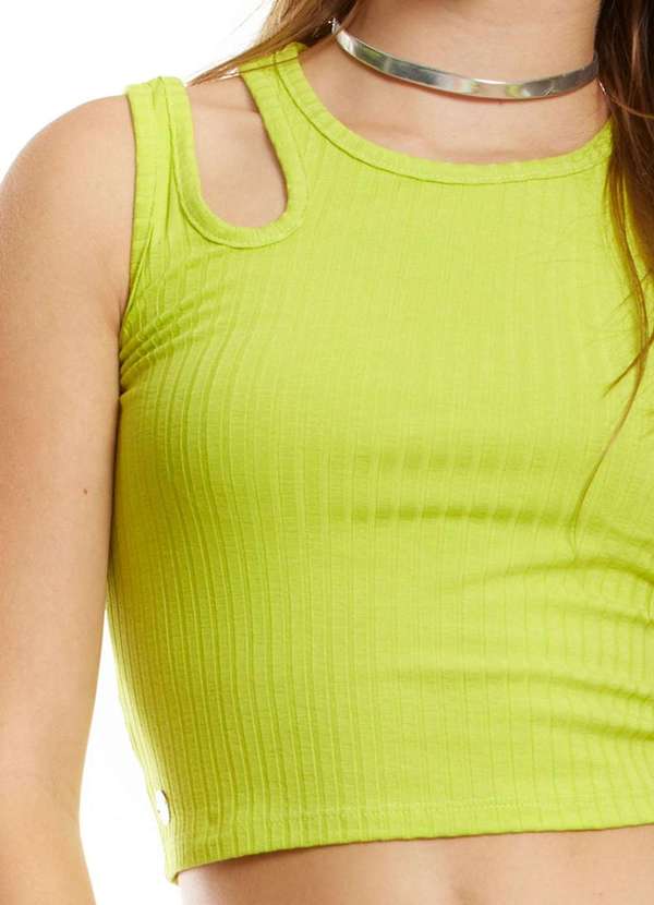 Poah Banana - Regata Verde Lima Canelada Infantil Poah Noah Verde