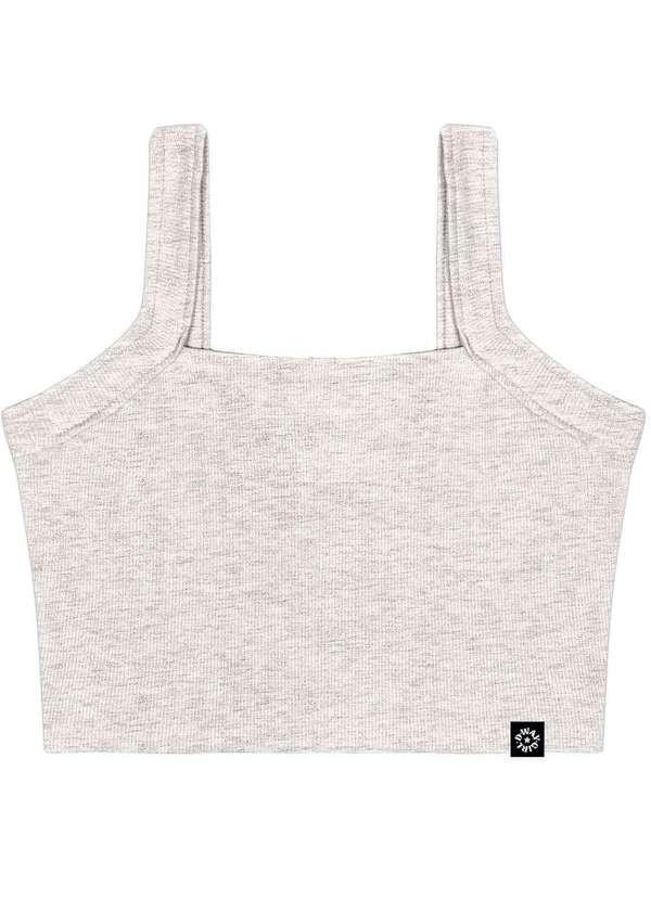 Dway - Top Areia Canelado Alças Infantil Dway Areia