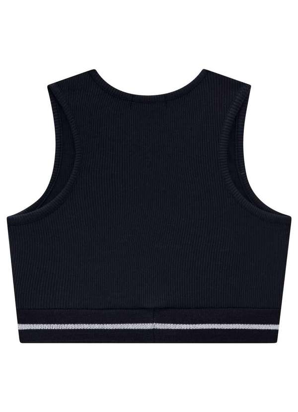 Vic&vicky - Top Cropped Nadador em Soft Line Vic&Vicky Preto 2