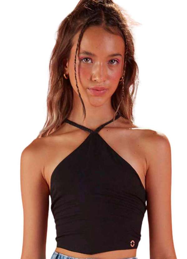 Lilimoon - Top Transveral Preto Malha Infantil Lilimoon Preto 3