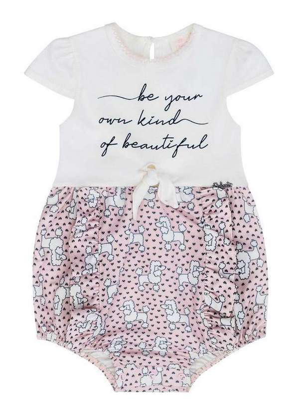 Infanti - Body Curto Poodle Baby Off White Infanti Off White 1