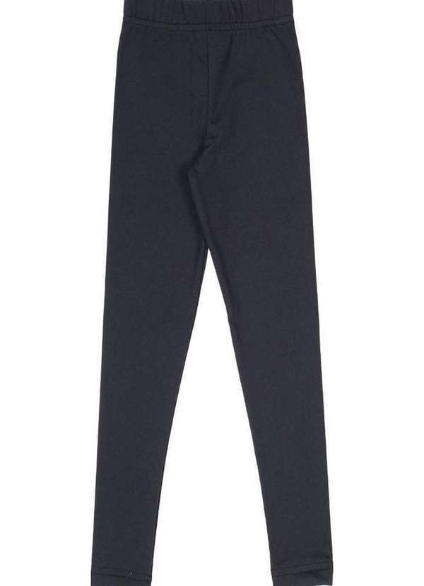 Vrasalon - Calça Feminina Flanelada Infantil Preto Vrasalon Preto