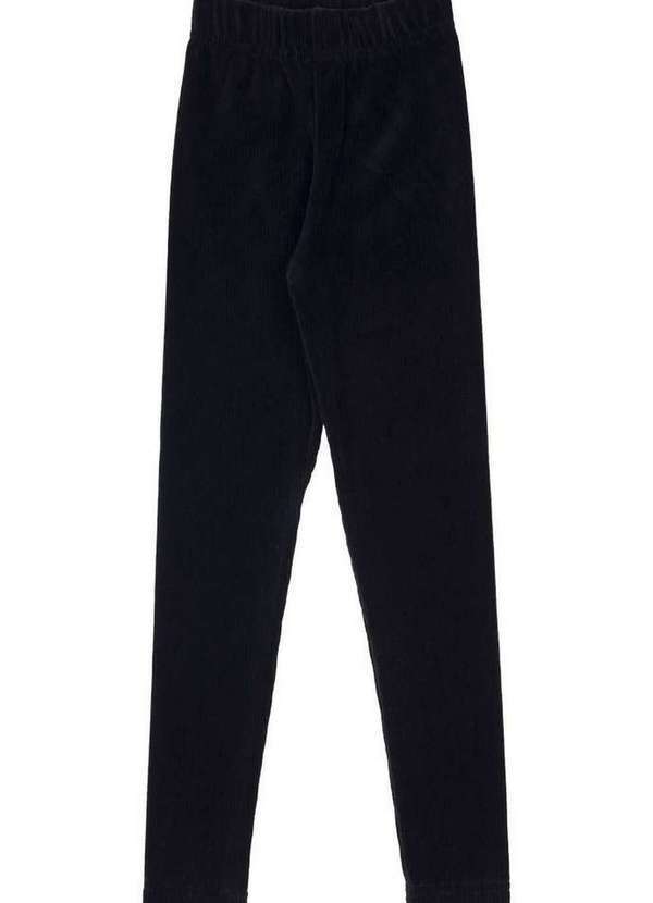 Vrasalon - Calça Feminina Plush Preto Infantil Vrasalon Preto