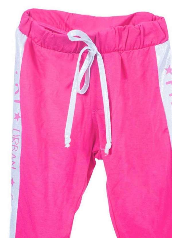 Ok e Pakita - Calça Jogger Infantil Pink Ok & Pakita Rosa
