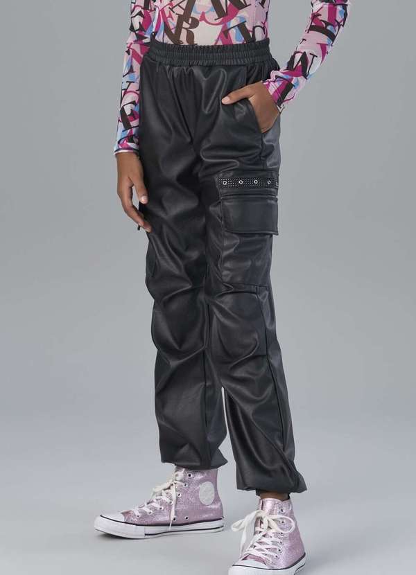 Vanilla Cream - Calça Juvenil Menina Preto Vanilla Cream Preto