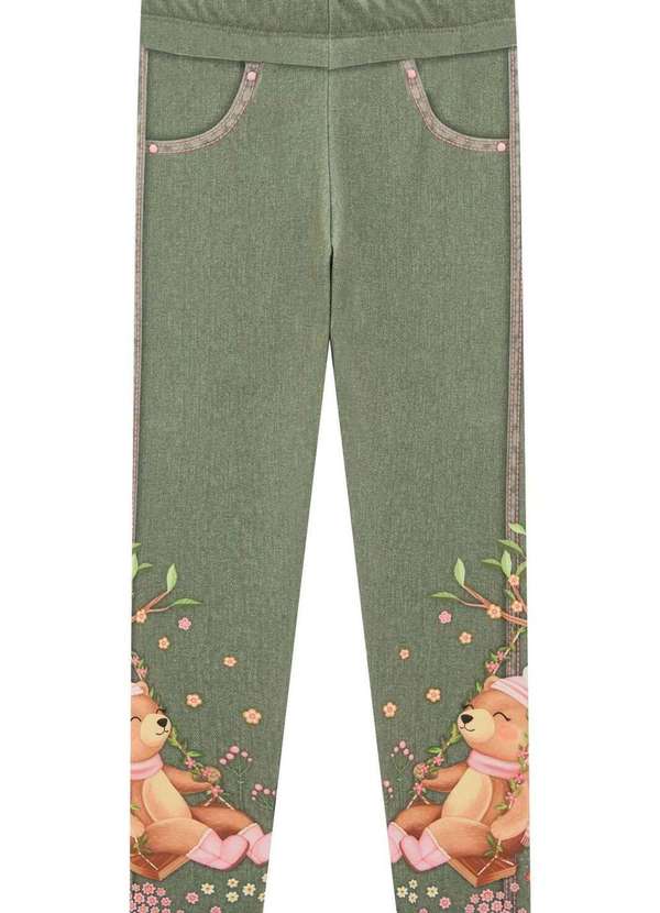 Infanti - Legging Infantil Estampada Verde Infanti Verde