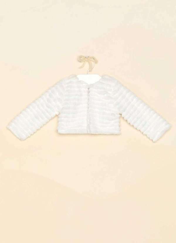 Petit Cherie - Casaco Infantil de Pelo Petit Cherie Off White Off White