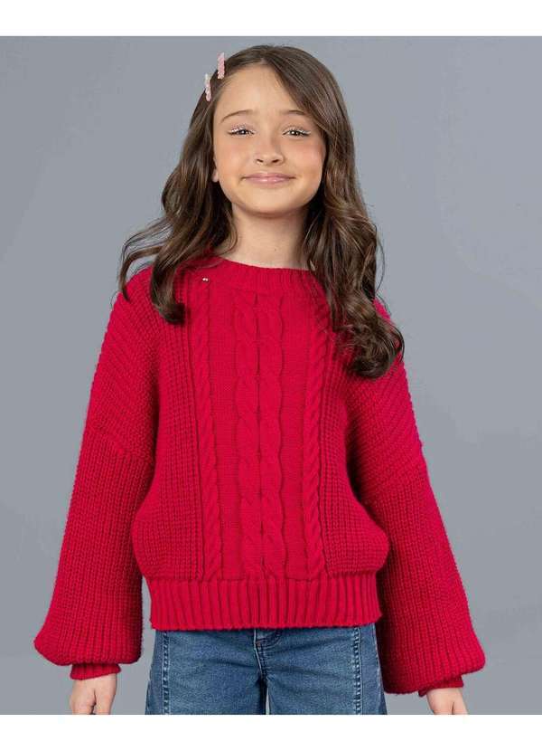 Ok e Pakita - Blusa Ampla em Tricot Pink Pakita Rosa