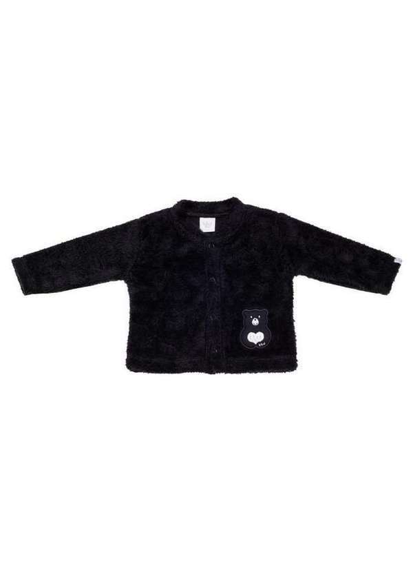 Bb2 - Casaco Menina Foxy Preto Infantil Urso Bebê 2 Preto