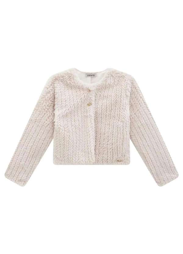 Infanti - Casaquinho Infantil Infanti Peluciado Cru