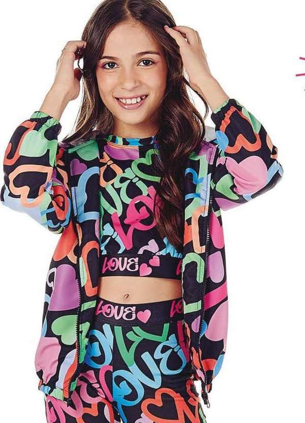 Mylu - Jaqueta Corta Vento Alongada Mylu Estampado