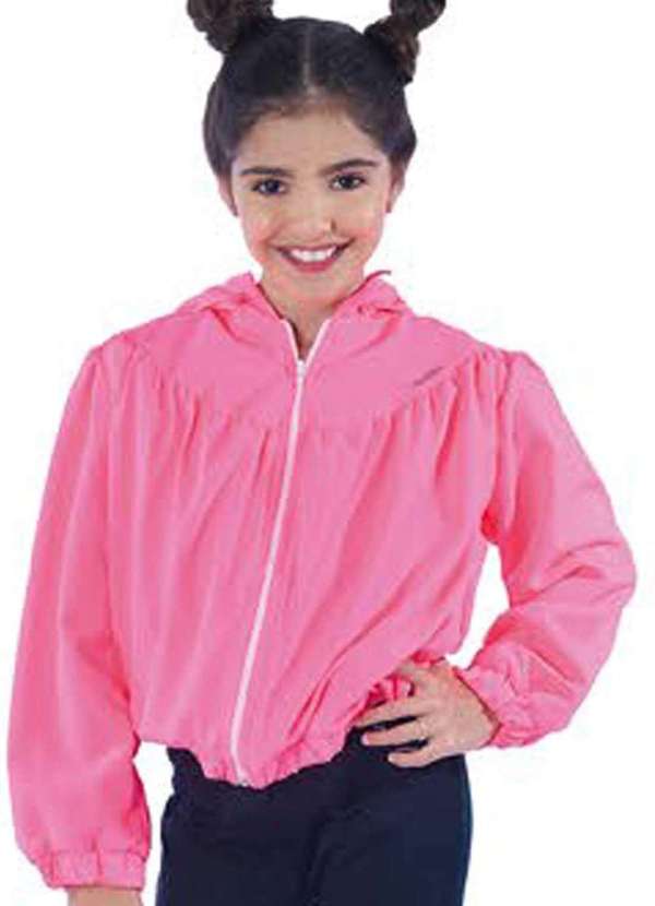 Linna Valentina e Dnm - Jaqueta Corta Vento Rosa Infantil Linna Valentinna Rosa 1