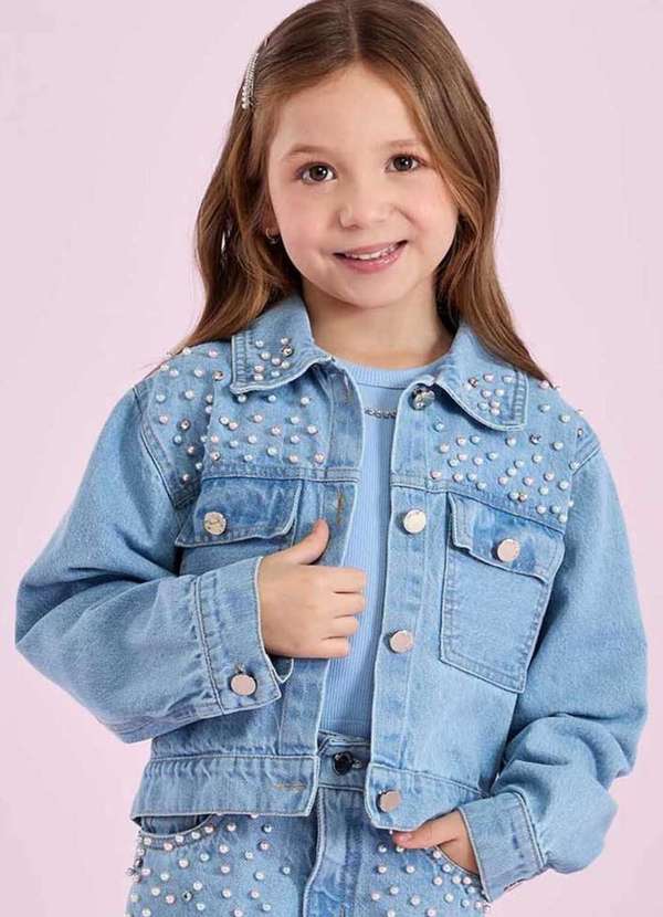 Petit Cherie - Jaqueta Jeans Infantil Petit Cherie Jeans