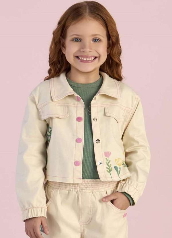 Mon Sucré - Jaqueta Jeans Natual Menina Monsucré Natural