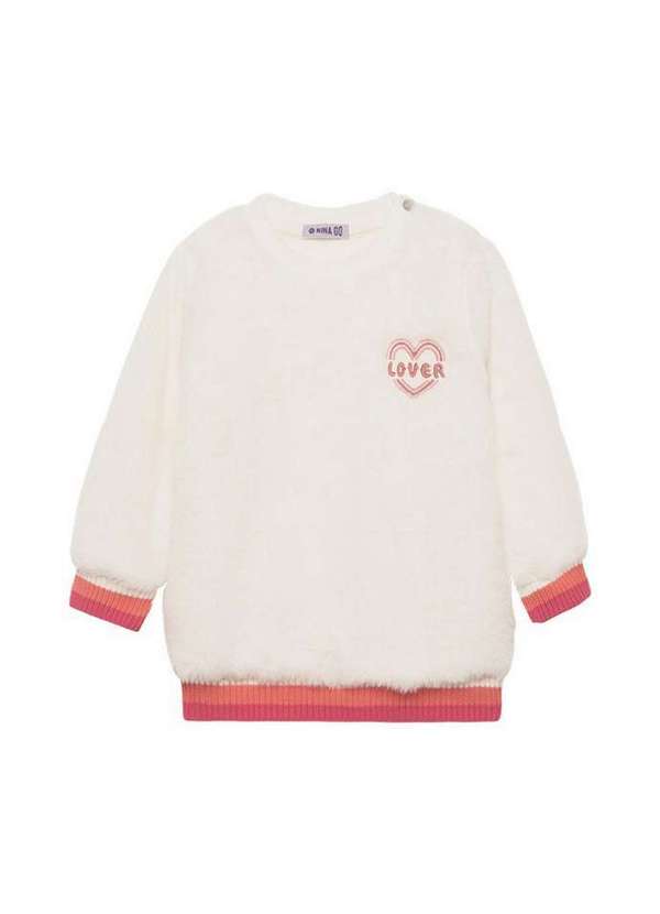 Nina Go - Conjunto Calça Infantil Branco Rosa Lover Nina Go Mescla 3