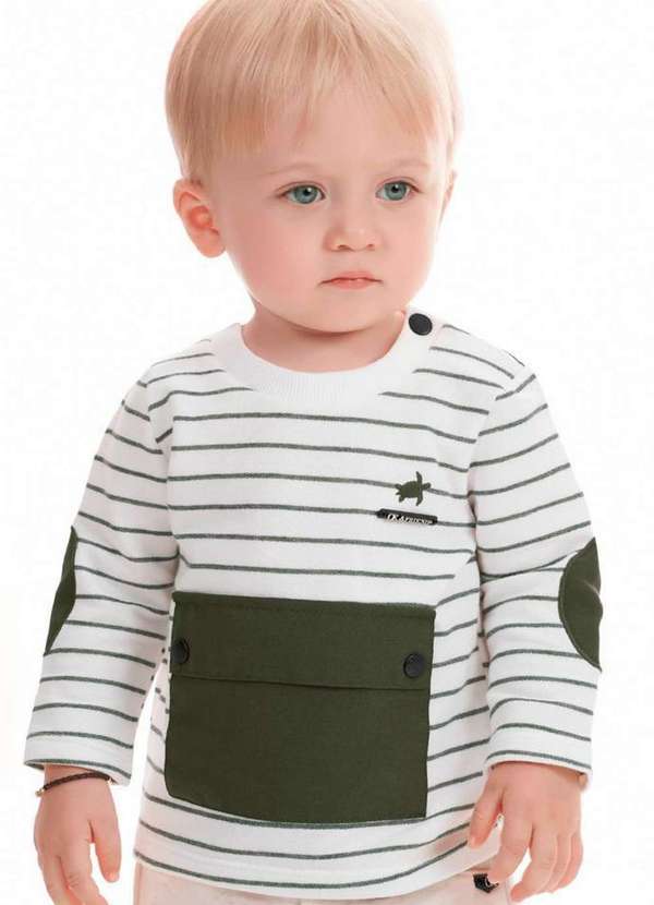 Ok e Pakita - Conjunto Calça Infantil Manga Longa Off White Ok Pakita Off White 2