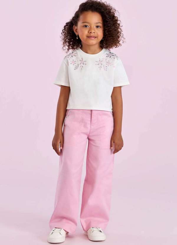 Petit Cherie - Conjunto Calça Menina Petit Cherie Estampado