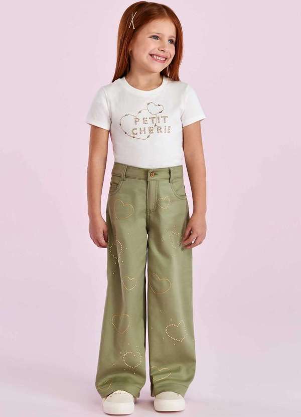 Petit Cherie - Conjunto Calça Verde Menina Petit Cherie Verde