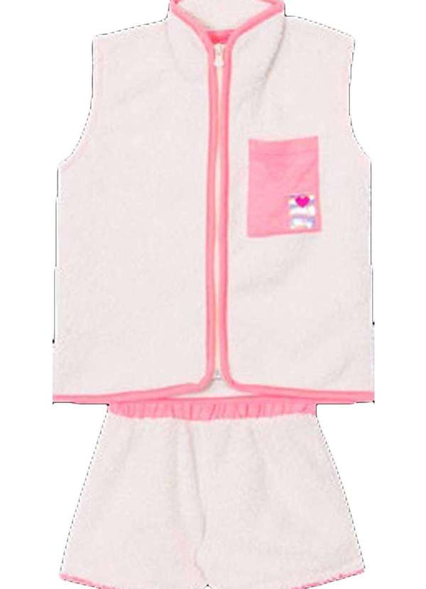 Serelepe - Conjunto Curto Shorts Off White Infantil Serelepe Off White