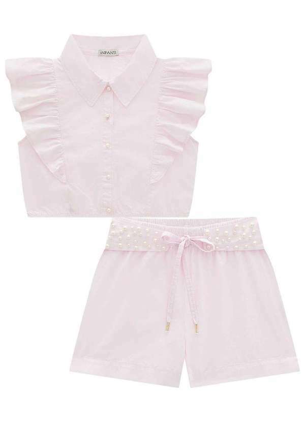 Infanti - Conjunto Festa Shorts Bata Branco Infanti Branco 3
