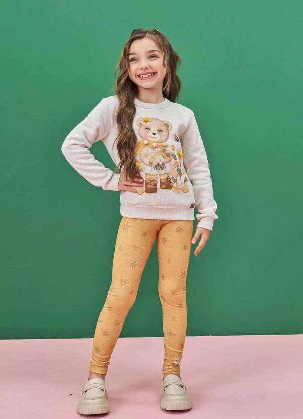 Infanti - Conjunto Infanti Moletom e Legging Menina Estampado