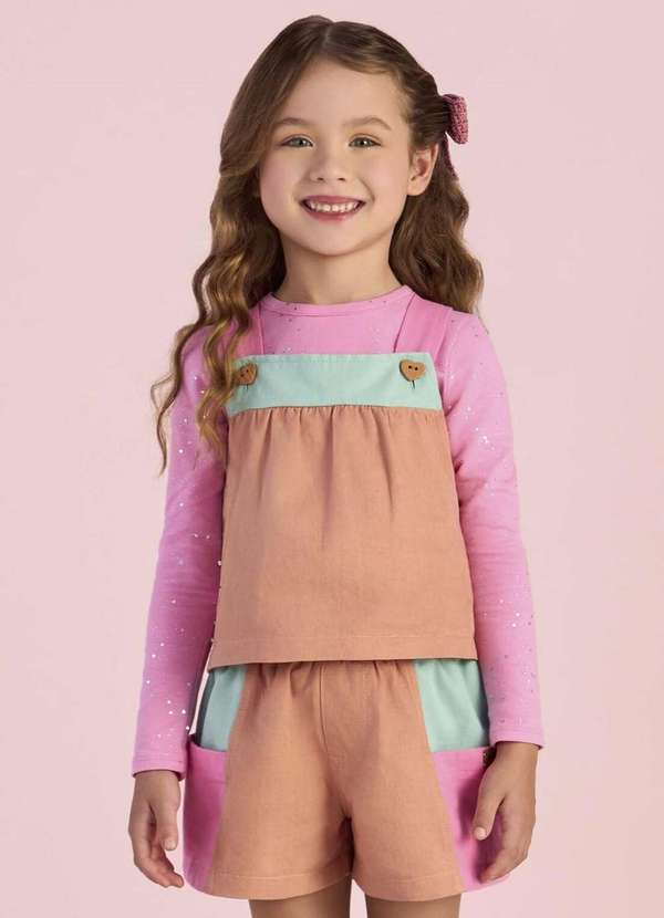 Mon Sucré - Conjunto Infantil Color Mon Sucré Rosa