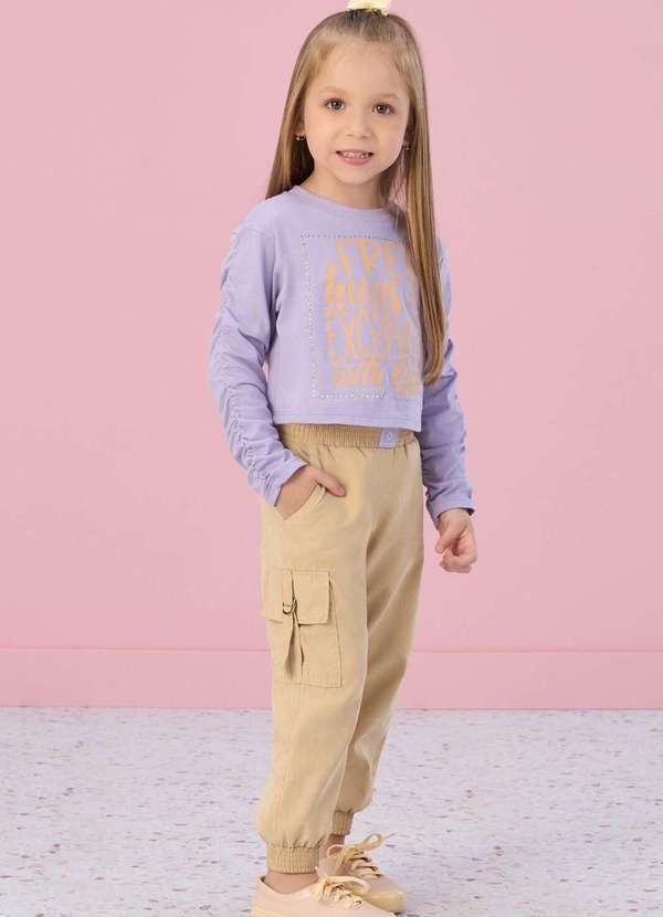 Mon Sucré - Conjunto Infantil Estampado Calça Manga Longa Mon Sucré Estampado