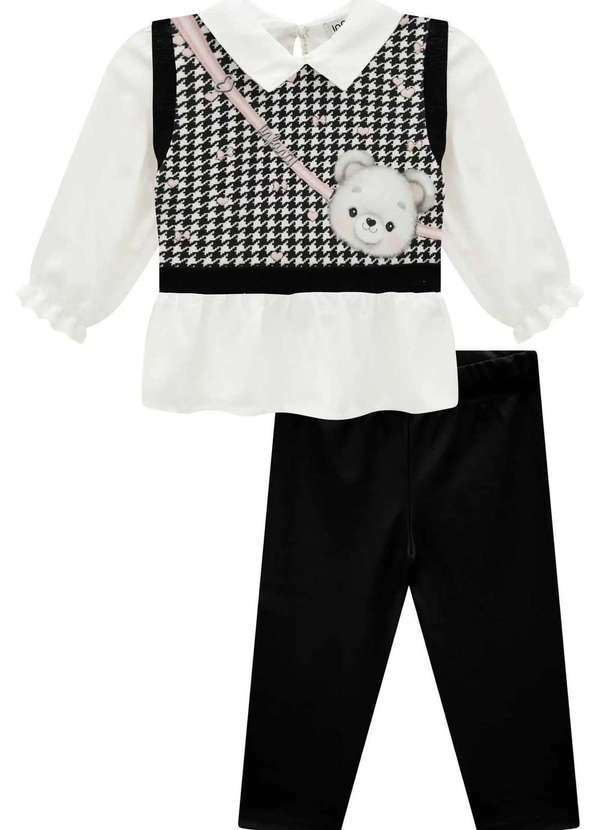 Infanti - Conjunto Infantil Infanti Clássico e Charmoso Menina Estampado