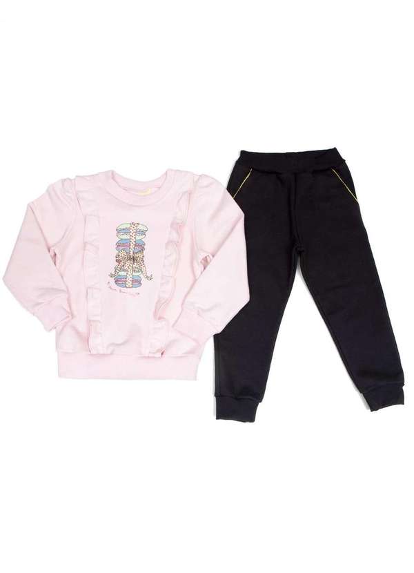 Have Fun - Conjunto Infantil Moletom Rosa Have Fun Rosa