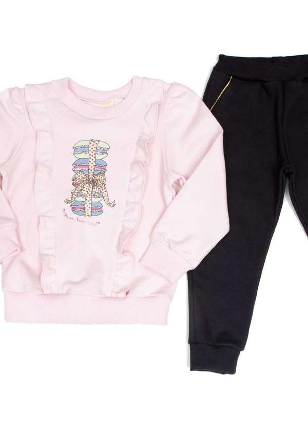 Have Fun - Conjunto Infantil Moletom Rosa Have Fun Rosa 3