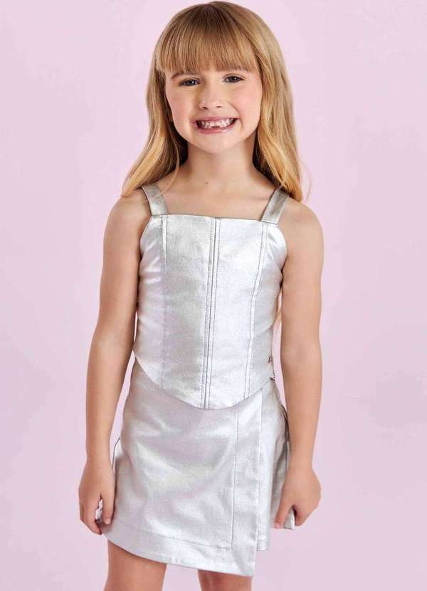 Petit Cherie - Conjunto Infantil Petit Cherie Prata Prata