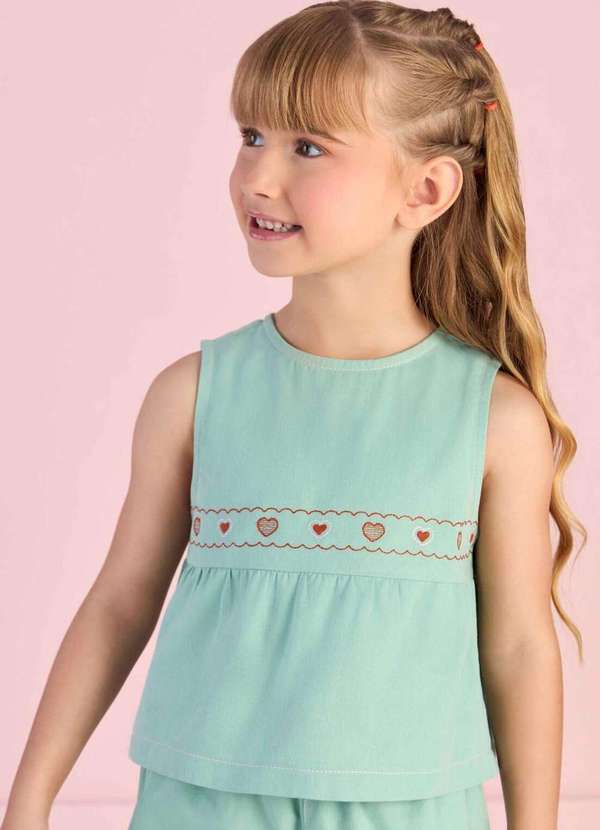 Mon Sucré - Conjunto Infantil Verde Heart Mon Sucré Verde 2