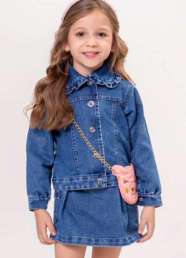 Vigat - Conjunto Jeans Infantil Vigat Menina Jeans