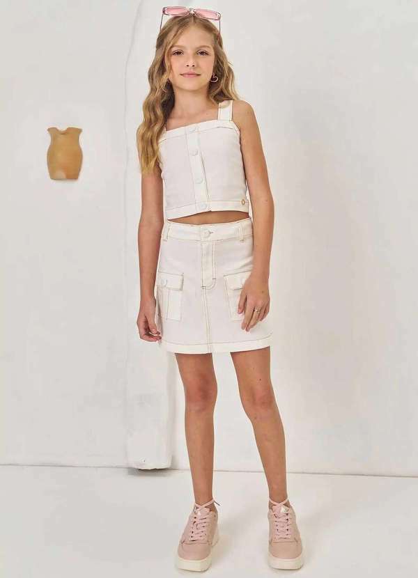 Lilimoon - Conjunto Lilimoon Off-White Menina Off White