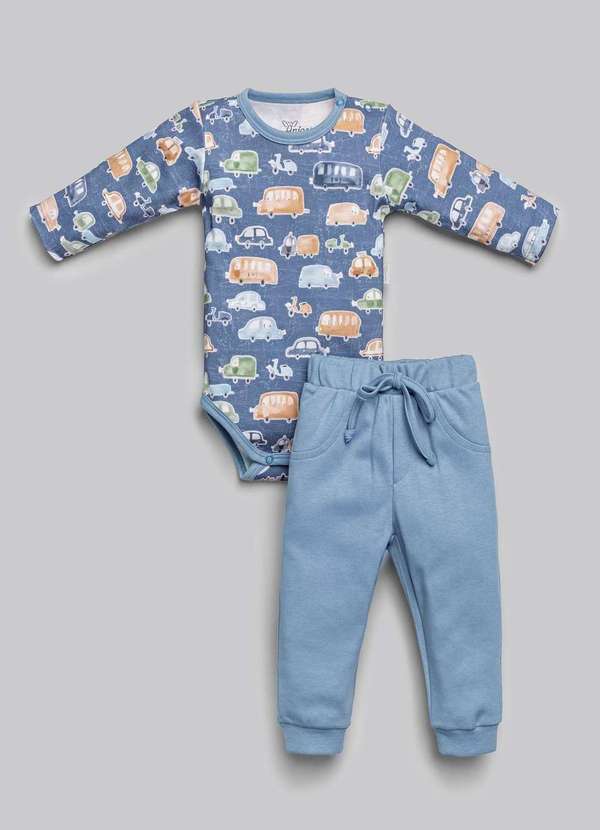 Anjos Baby - Conjunto Longo Menina Estampado Anjos Baby Estampado