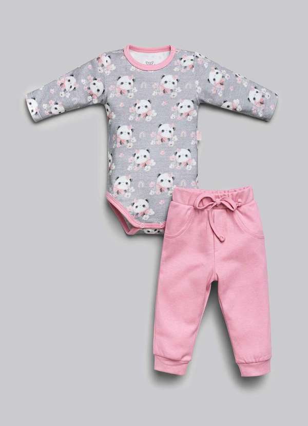 Anjos Baby - Conjunto Longo Menina Estampado Anjos Baby Estampado