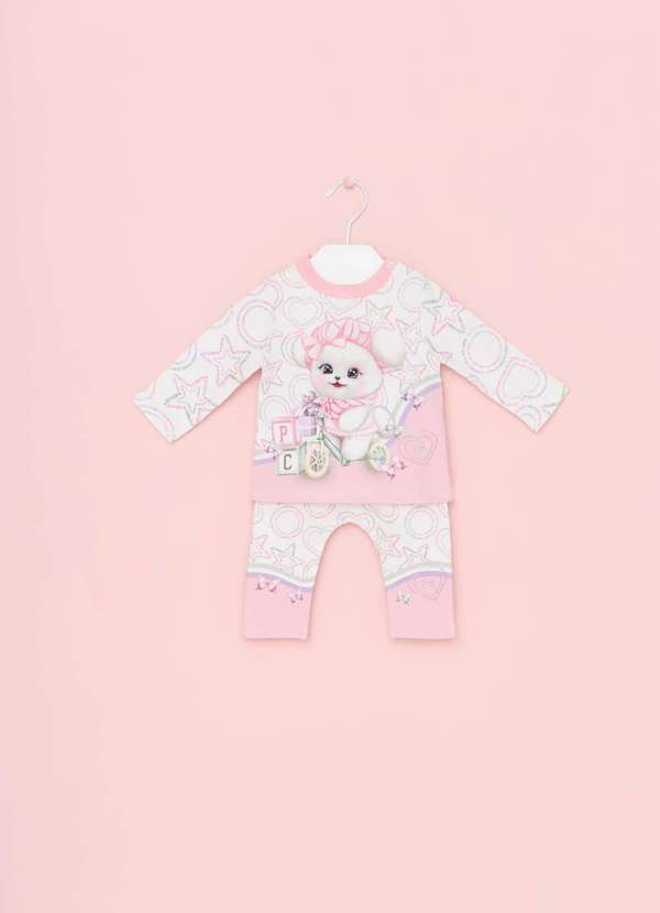 Petit Cherie - Conjunto Menina Bebê Festa Petit Cherie Estampado