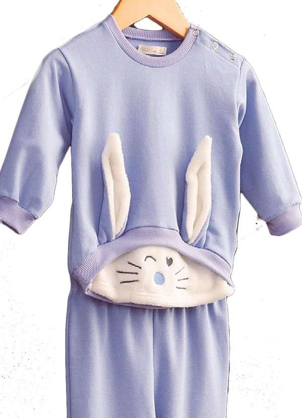 Bugbee - Conjunto Moletom e Molecotton Infantil Bugbee Lilás 4